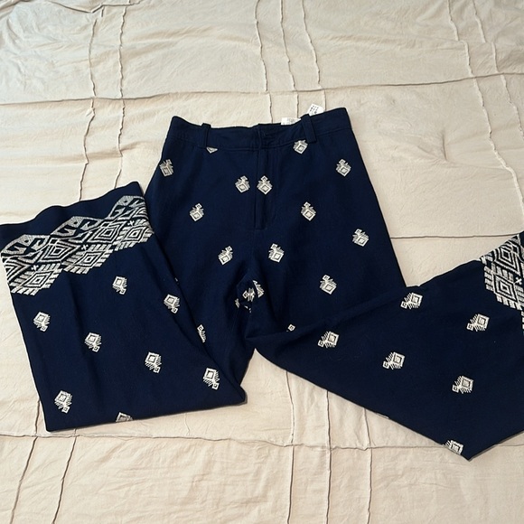 Zara Navy linen pants - Picture 3 of 5